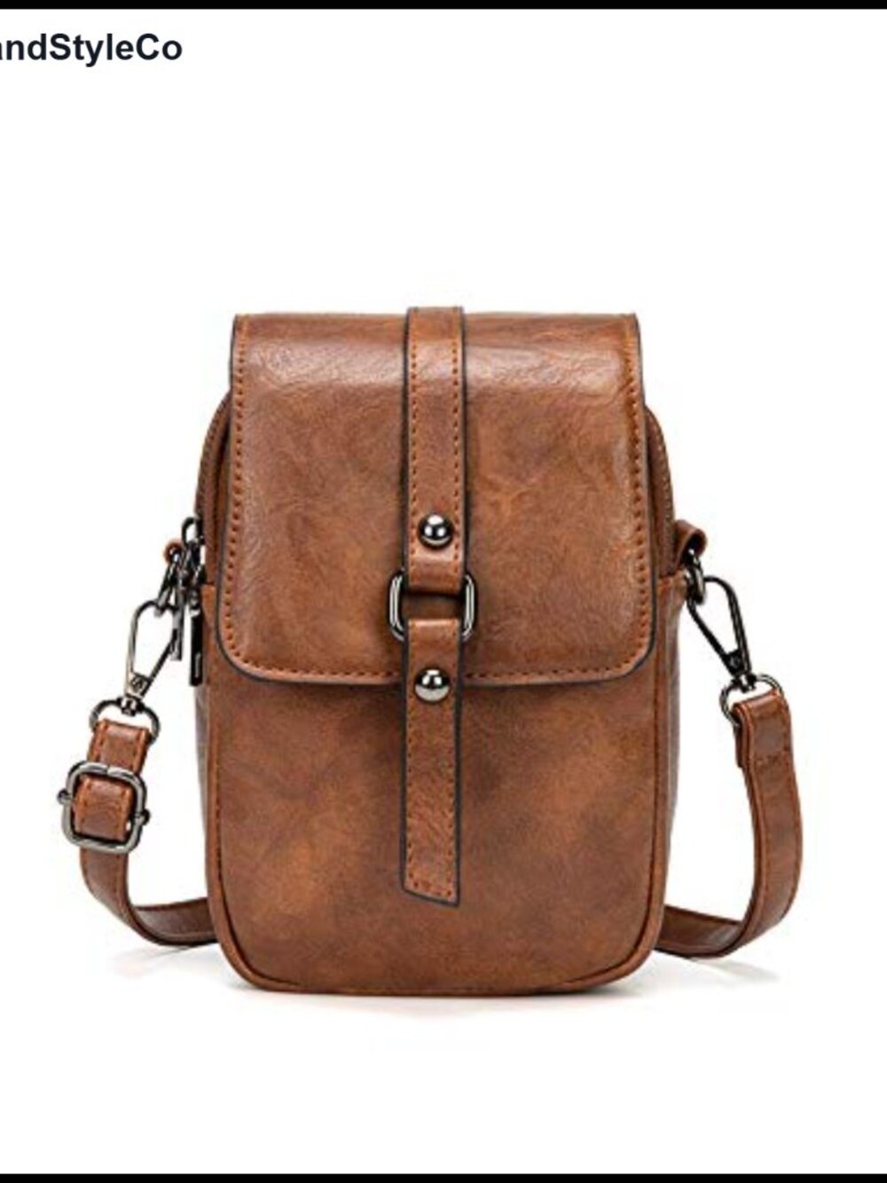 Vintage PU Leather Small Crossbody Phone Bag & Shoulder Purse